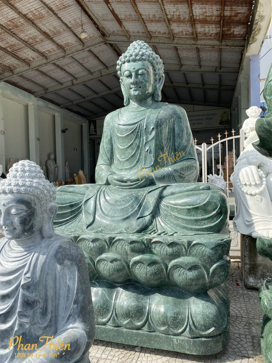 Tượng Phật Thích Ca Đá Xanh Ấn Độ (TC-08)