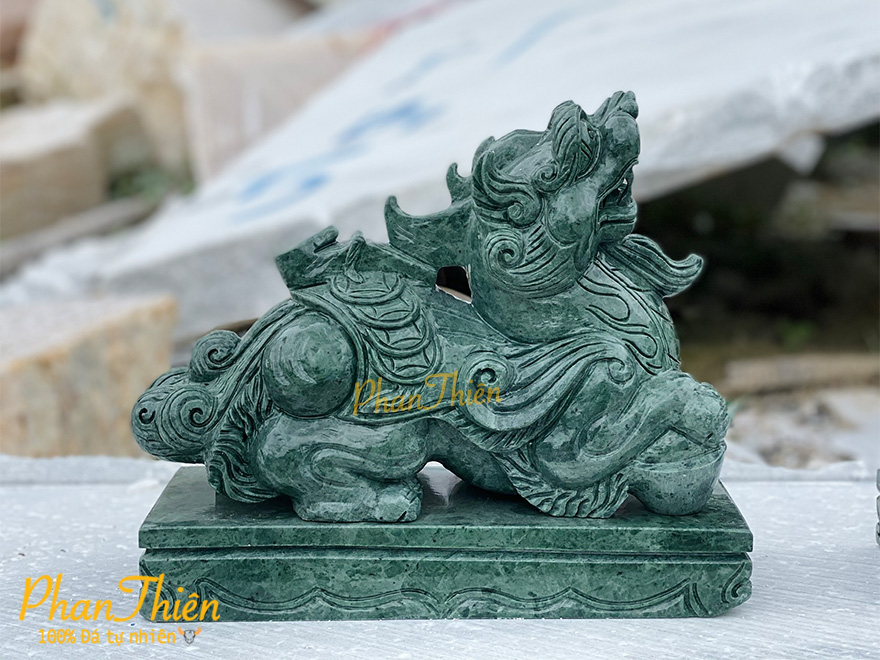 Tượng Tỳ Hưu Đá Xanh Ấn Độ (TH-21)